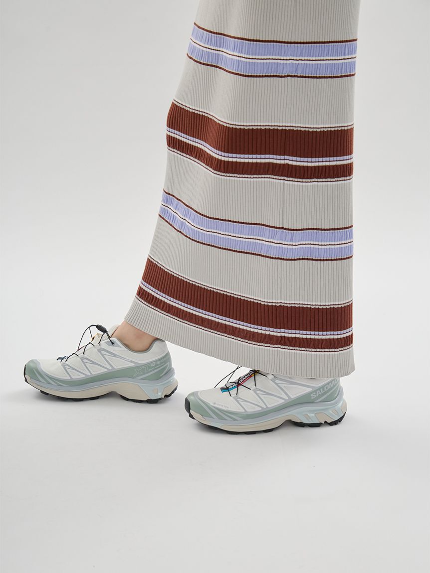 emmi atelier「【ONLINE限定カラーあり】マルチボーダーニットワンピース」|ワンピース|