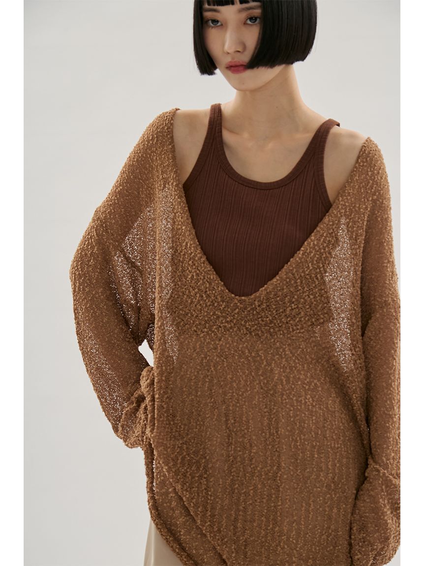 emmi atelier「ルーズニットプルオーバー」|ニット・セーター|