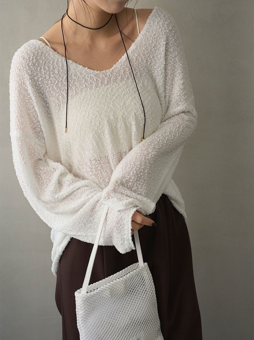 emmi atelier「ルーズニットプルオーバー」|ニット・セーター|