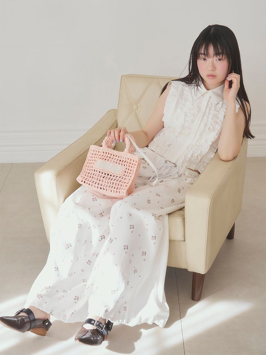 FURFUR「ノースリーブフリルブラウス」|シャツ・ブラウス|