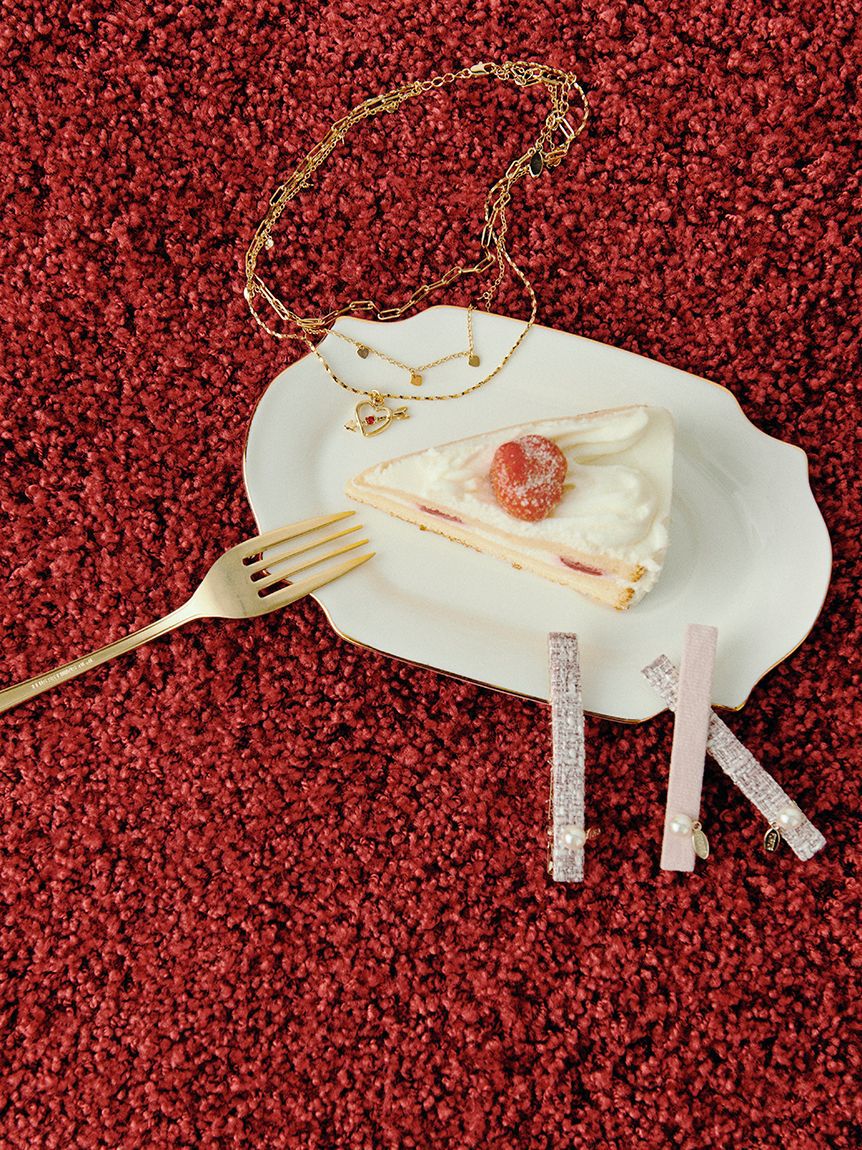 FURFUR「ツイード&times;ベロアヘアクリップセット」|ヘアバンド|