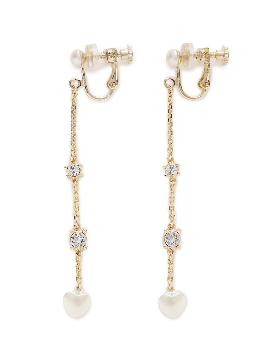 FURFUR「ハートモチーフイヤリング」|イヤリング|WHT