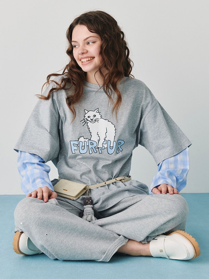 FURFUR「プリマキャットモチーフクロシェチャーム」|キーケース|