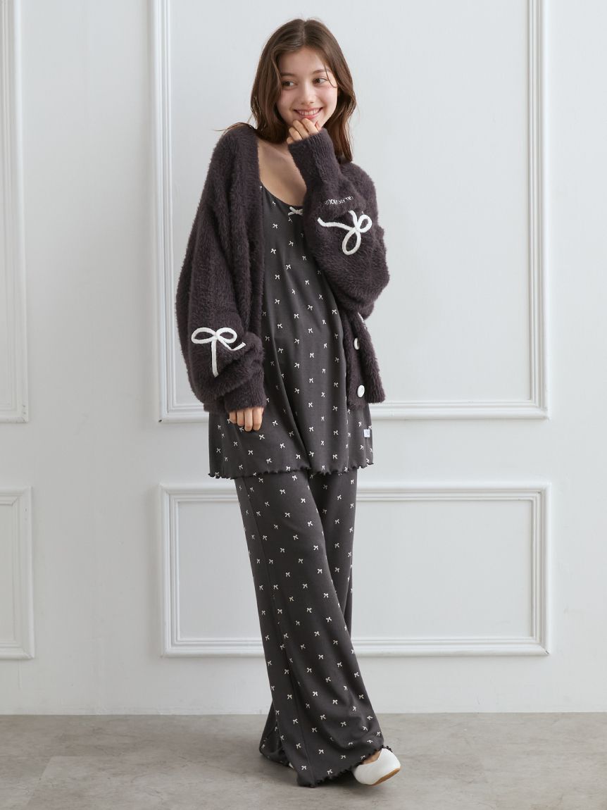 gelato pique「針抜きリボン柄ロングパンツ」|ルームウェア|