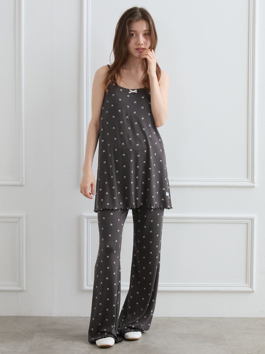 gelato pique「針抜きリボン柄ロングパンツ」|ルームウェア|
