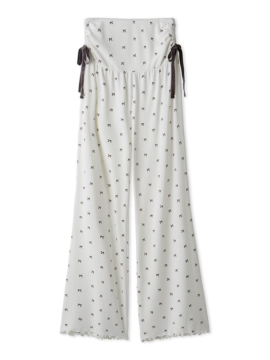 gelato pique「針抜きリボン柄ロングパンツ」|ルームウェア|