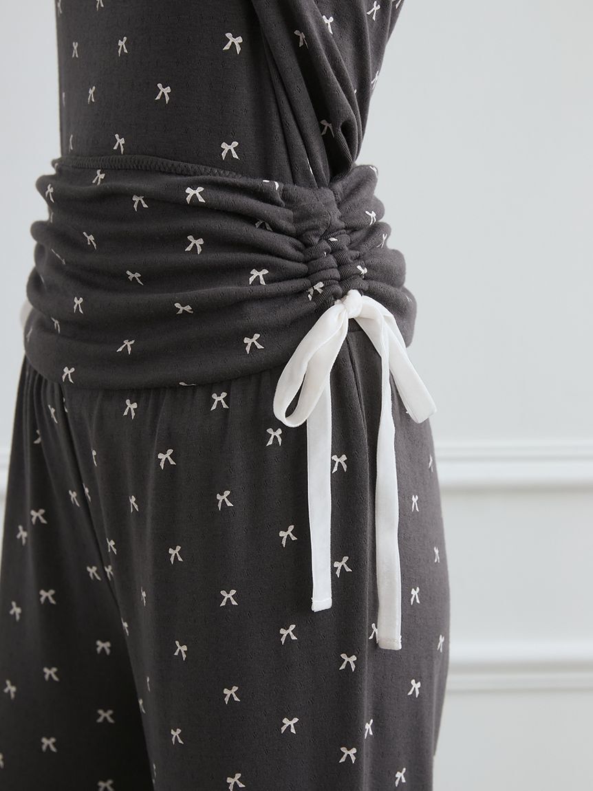 gelato pique「針抜きリボン柄ロングパンツ」|ルームウェア|