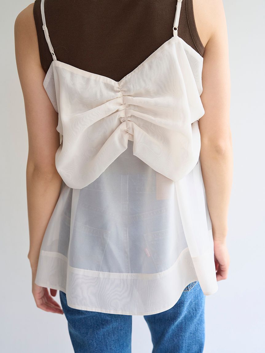 SNIDEL「デザインブラウスSETノースリカットソー」|タンクトップ|