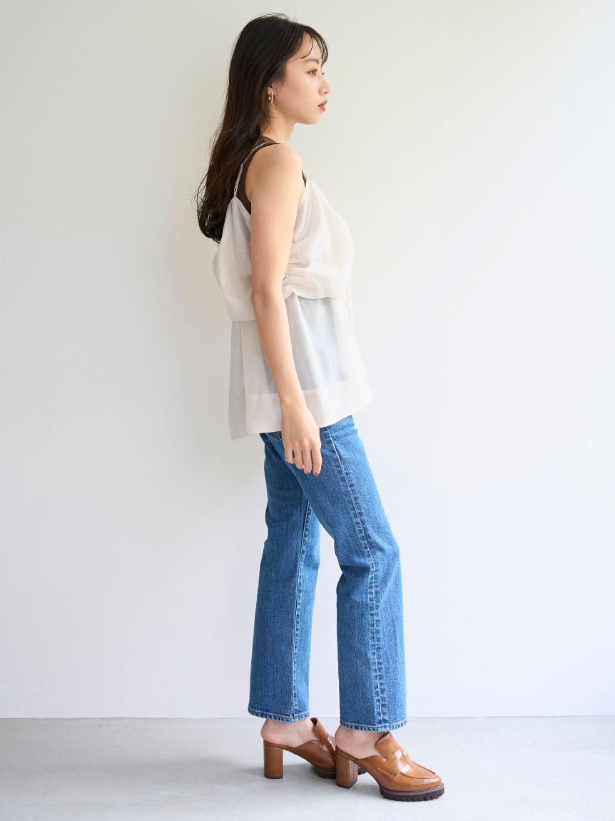 SNIDEL「デザインブラウスSETノースリカットソー」|タンクトップ|