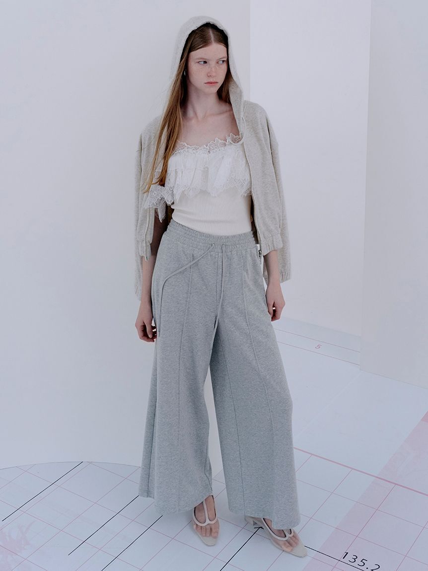 SNIDEL「レースドッキングニットプルオーバー」|ニット・セーター|