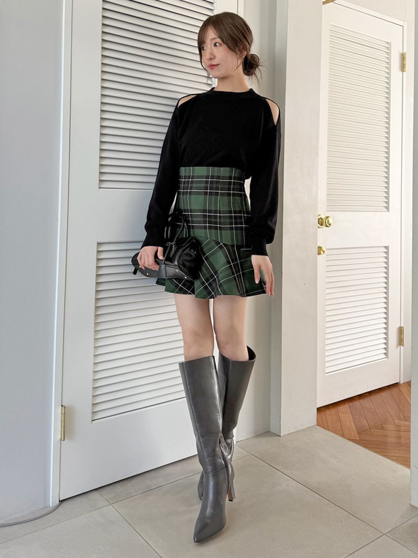 SNIDEL「コールドショルダープルオーバー」|ニット・セーター|