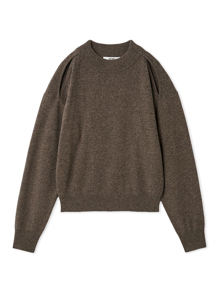 SNIDEL「コールドショルダープルオーバー」|ニット・セーター|BRW