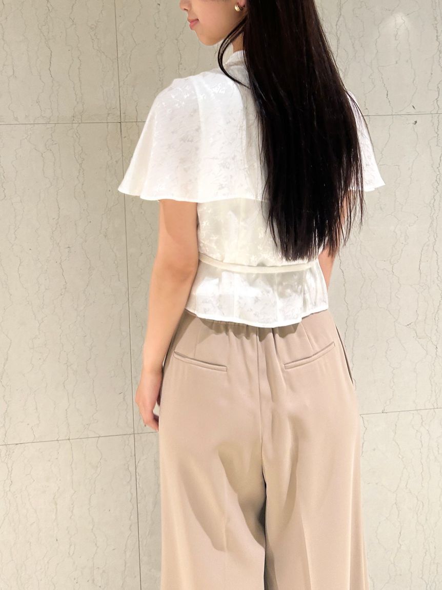 SNIDEL「ボウタイケープブラウス」|シャツ・ブラウス|