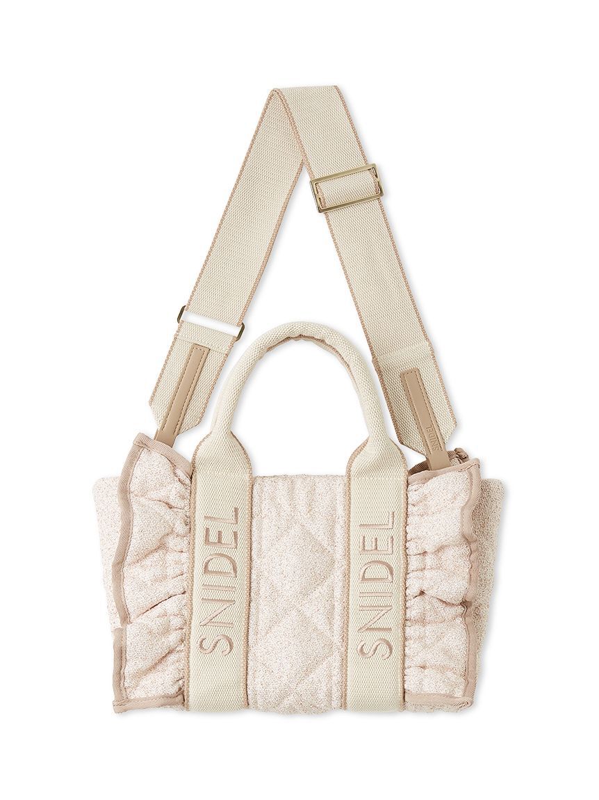 SNIDEL「フリルキルティングロゴバッグ」|ハンドバッグ|