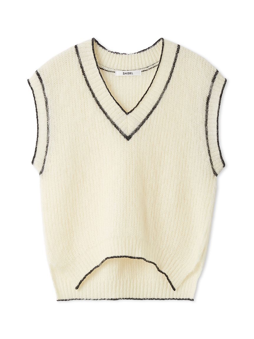 SNIDEL「オーバーサイズニットベスト」|ニット・セーター|IVR