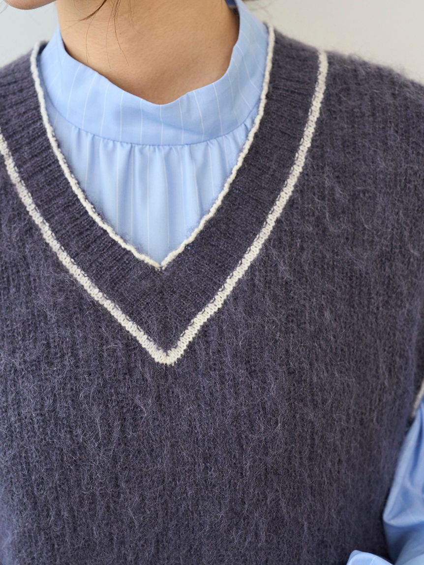 SNIDEL「オーバーサイズニットベスト」|ニット・セーター|