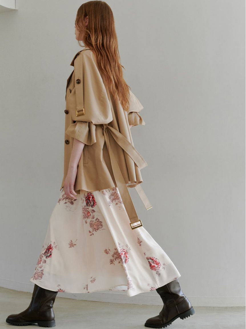 SNIDEL「レーストリムプリントキャミワンピース」|ワンピース|