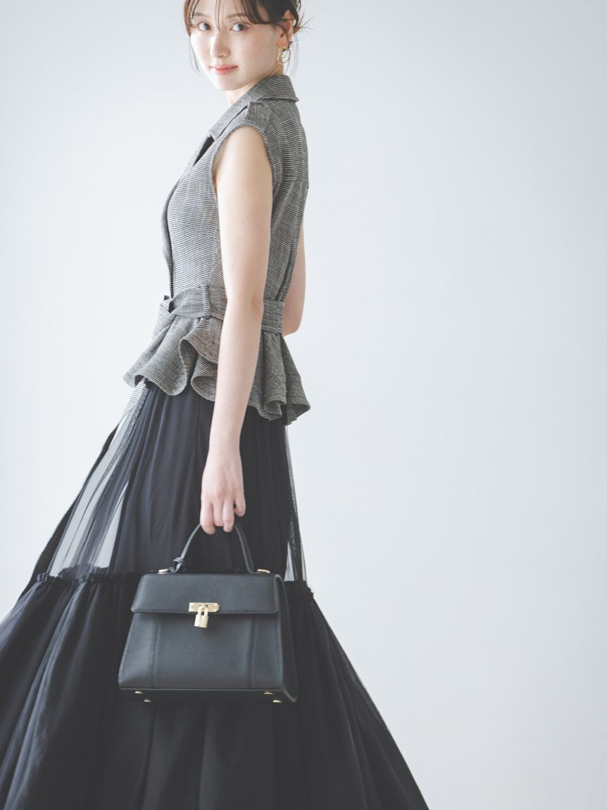 SNIDEL「トレンチチュールセットドレス」|ドレス|