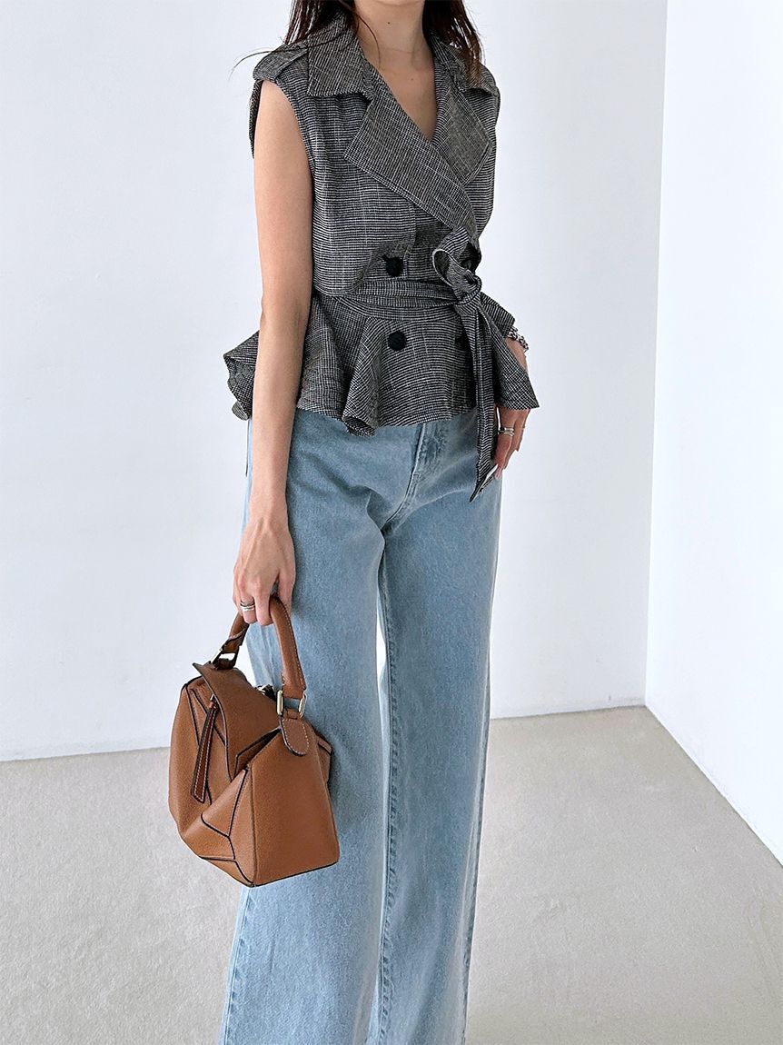 SNIDEL「トレンチチュールセットドレス」|ドレス|