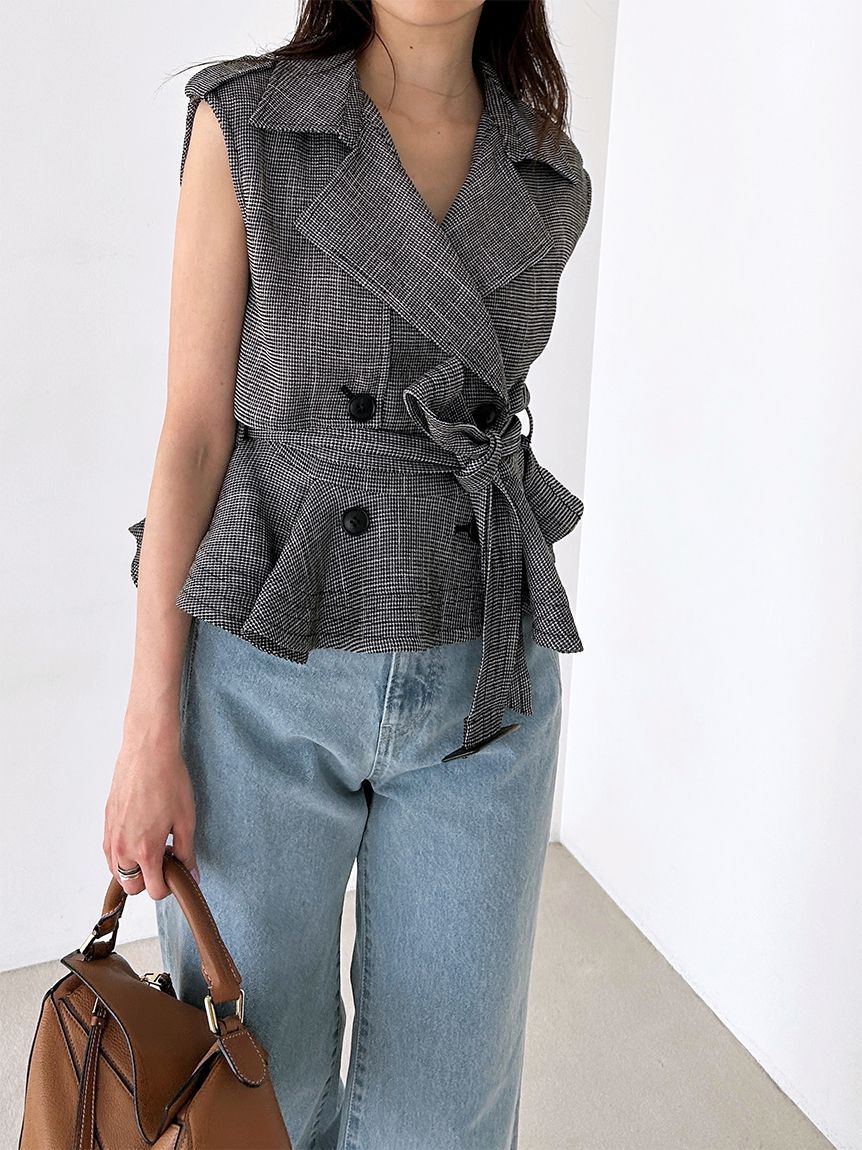 SNIDEL「トレンチチュールセットドレス」|ドレス|