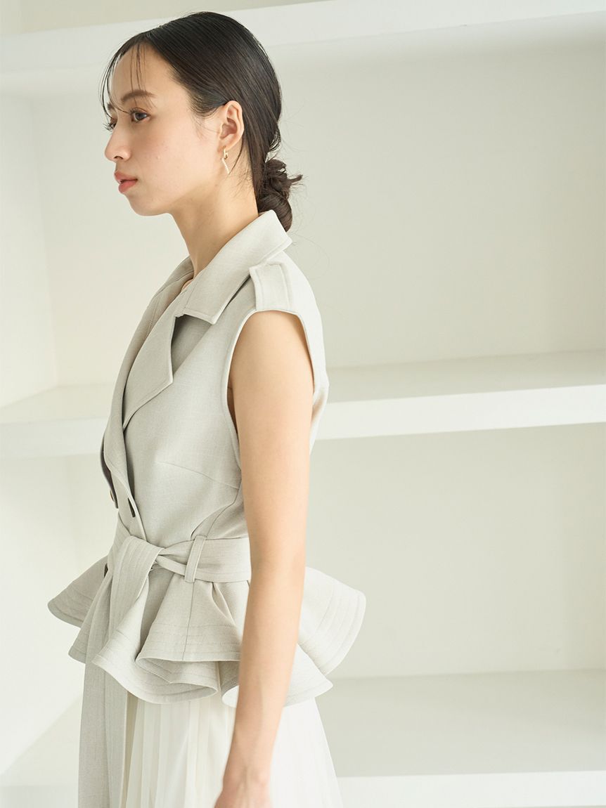 SNIDEL「トレンチチュールセットドレス」|ドレス|