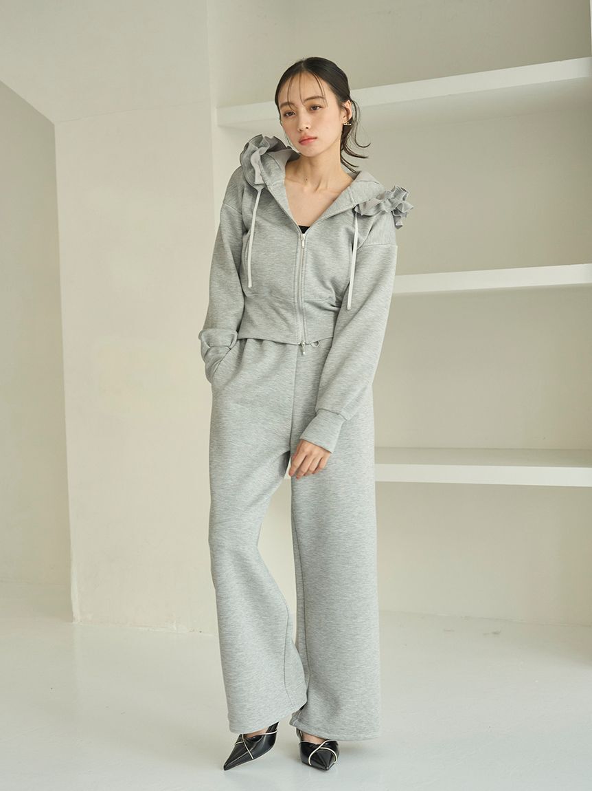 SNIDEL「ボンディングロングパンツ」|チノ|