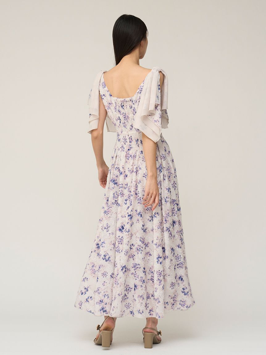 SNIDEL「リボンジャガードワンピース」|ワンピース|