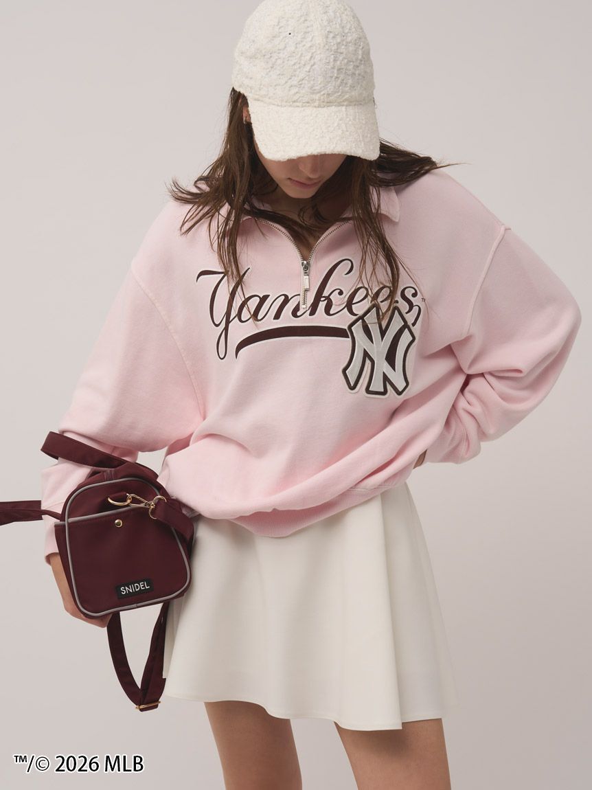SNIDEL「【MLB】Sustainableハーフジップスウェット」|スウェット・ジャージ|