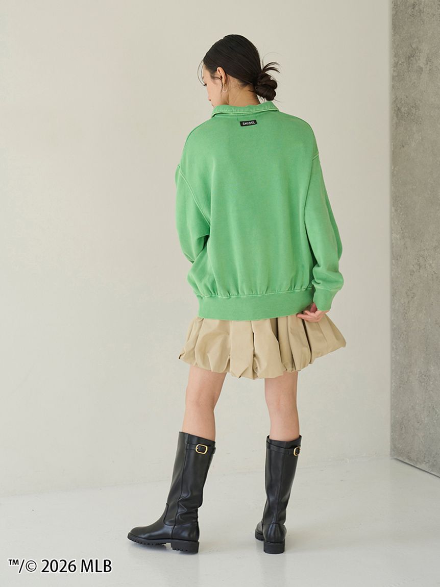 SNIDEL「【MLB】Sustainableハーフジップスウェット」|スウェット・ジャージ|