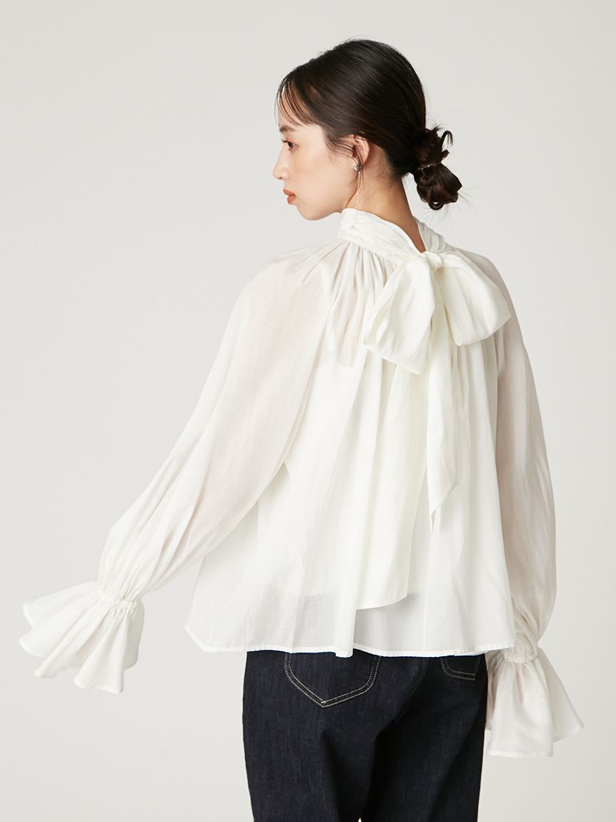 FRAY I.D「2wayシアーボウタイブラウス／ウォッシャブル」|シャツ・ブラウス|