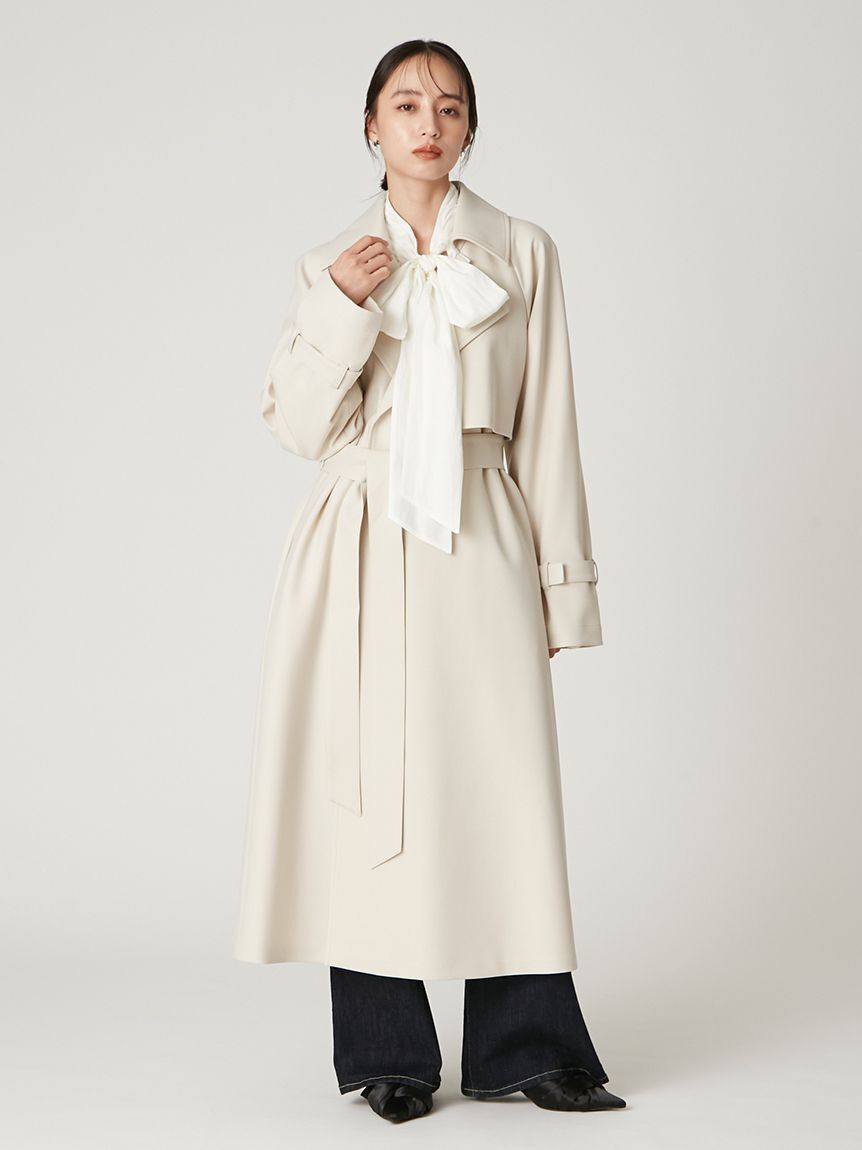 FRAY I.D「2wayシアーボウタイブラウス／ウォッシャブル」|シャツ・ブラウス|