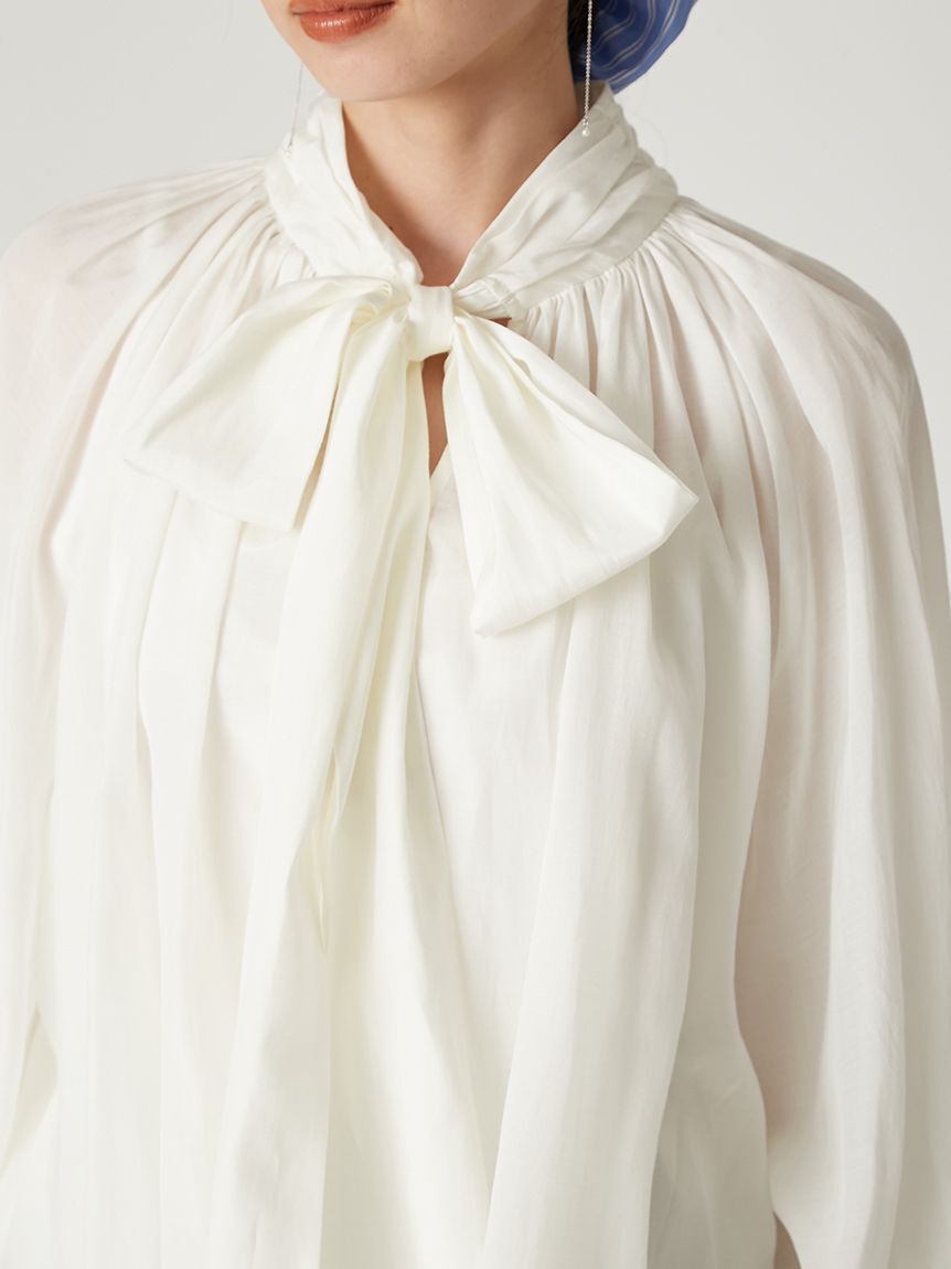 FRAY I.D「2wayシアーボウタイブラウス／ウォッシャブル」|シャツ・ブラウス|