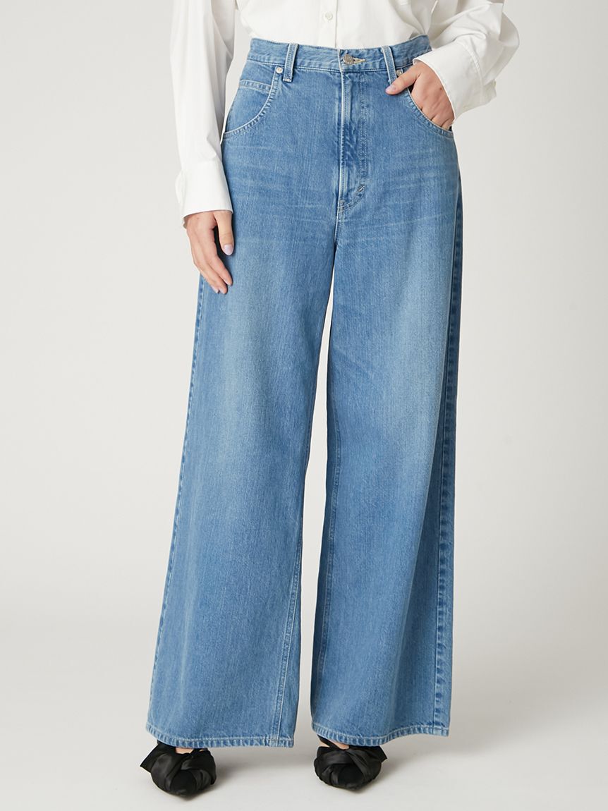 FRAY I.D「【Lee&times; FRAY I.D】ワイドパンツ」|デニム|