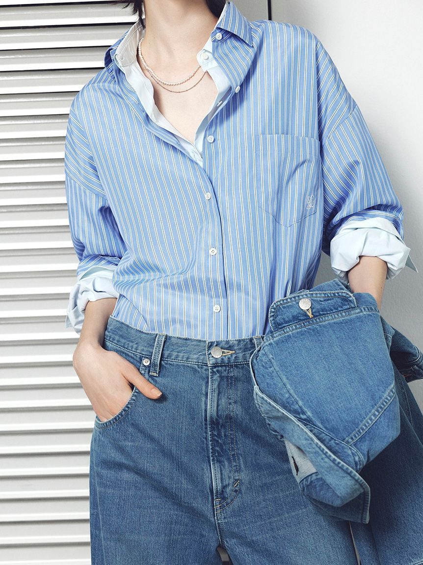 FRAY I.D「【Lee&times; FRAY I.D】ワイドパンツ」|デニム|