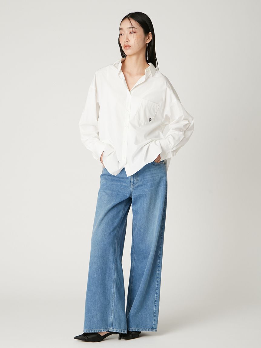 FRAY I.D「【Lee&times; FRAY I.D】ワイドパンツ」|デニム|