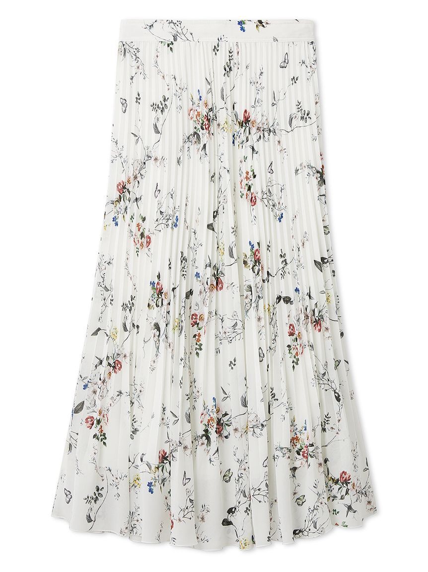 FRAY I.D「フラワープリントプリーツスカート」|スカート|