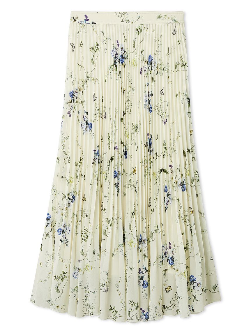 FRAY I.D「フラワープリントプリーツスカート」|スカート|