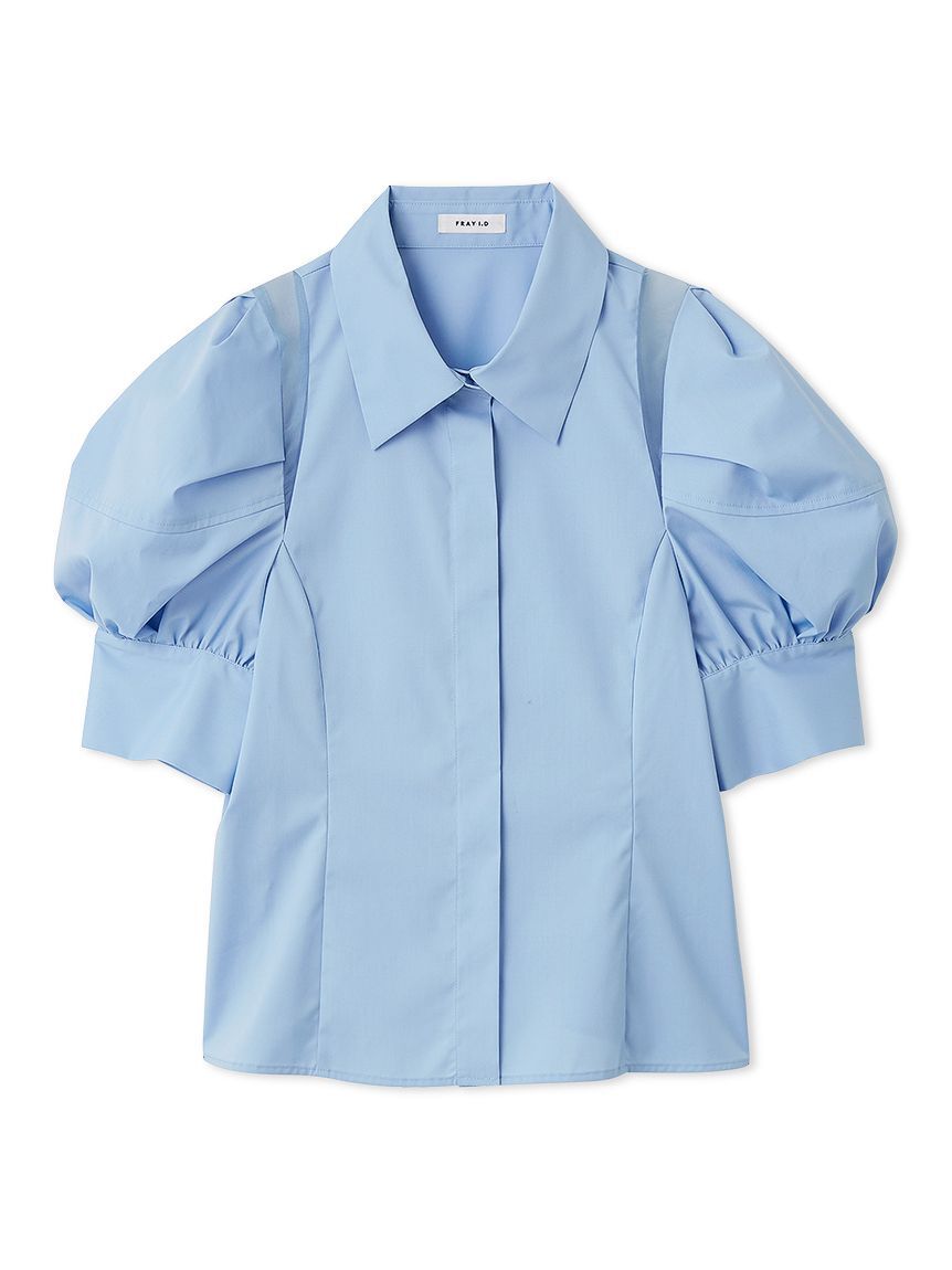FRAY I.D「タックバルーンスリーブブラウス」|シャツ・ブラウス|BLU