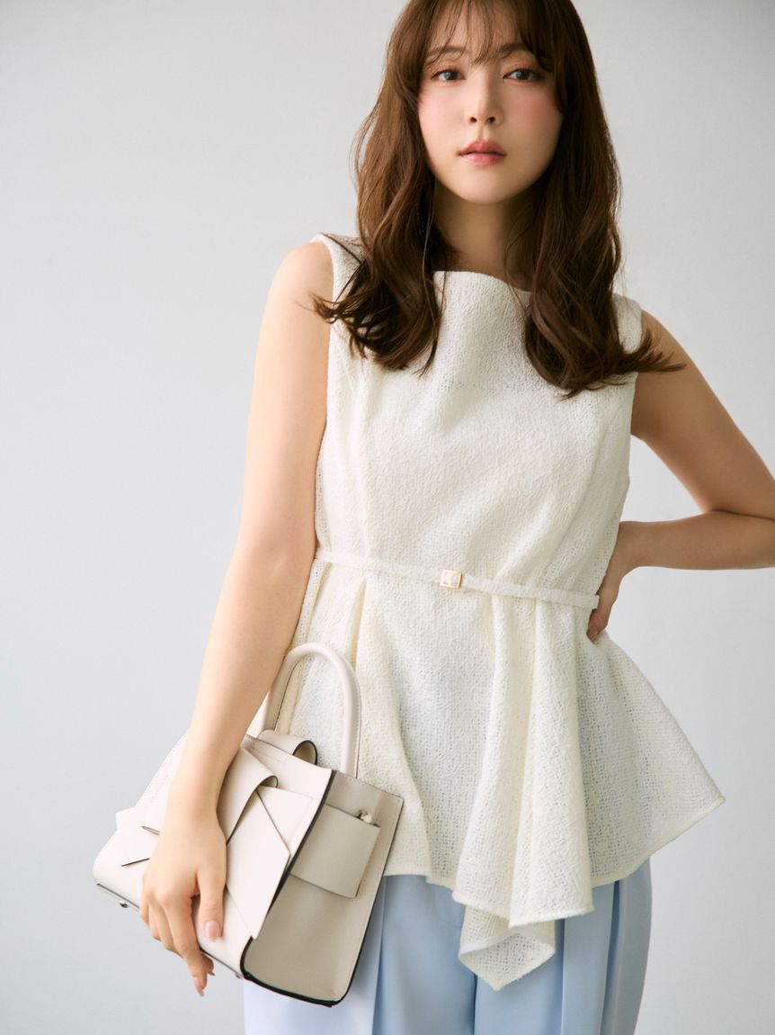 FRAY I.D「アシメペプラムチュニック」|チュニック|WHT