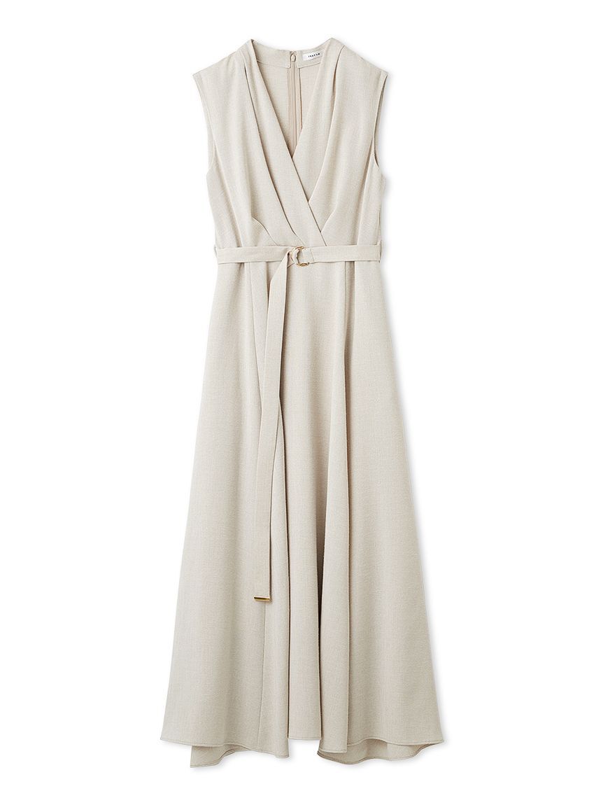 FRAY I.D「カシュクールベルトタックワンピース」|ワンピース|BEG