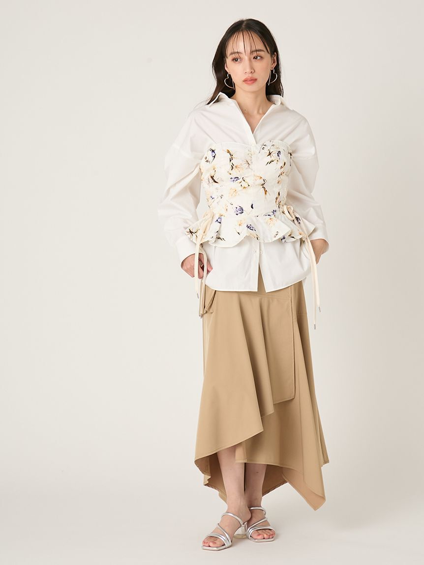 FRAY I.D「イレヘムミリタリースカート」|スカート|