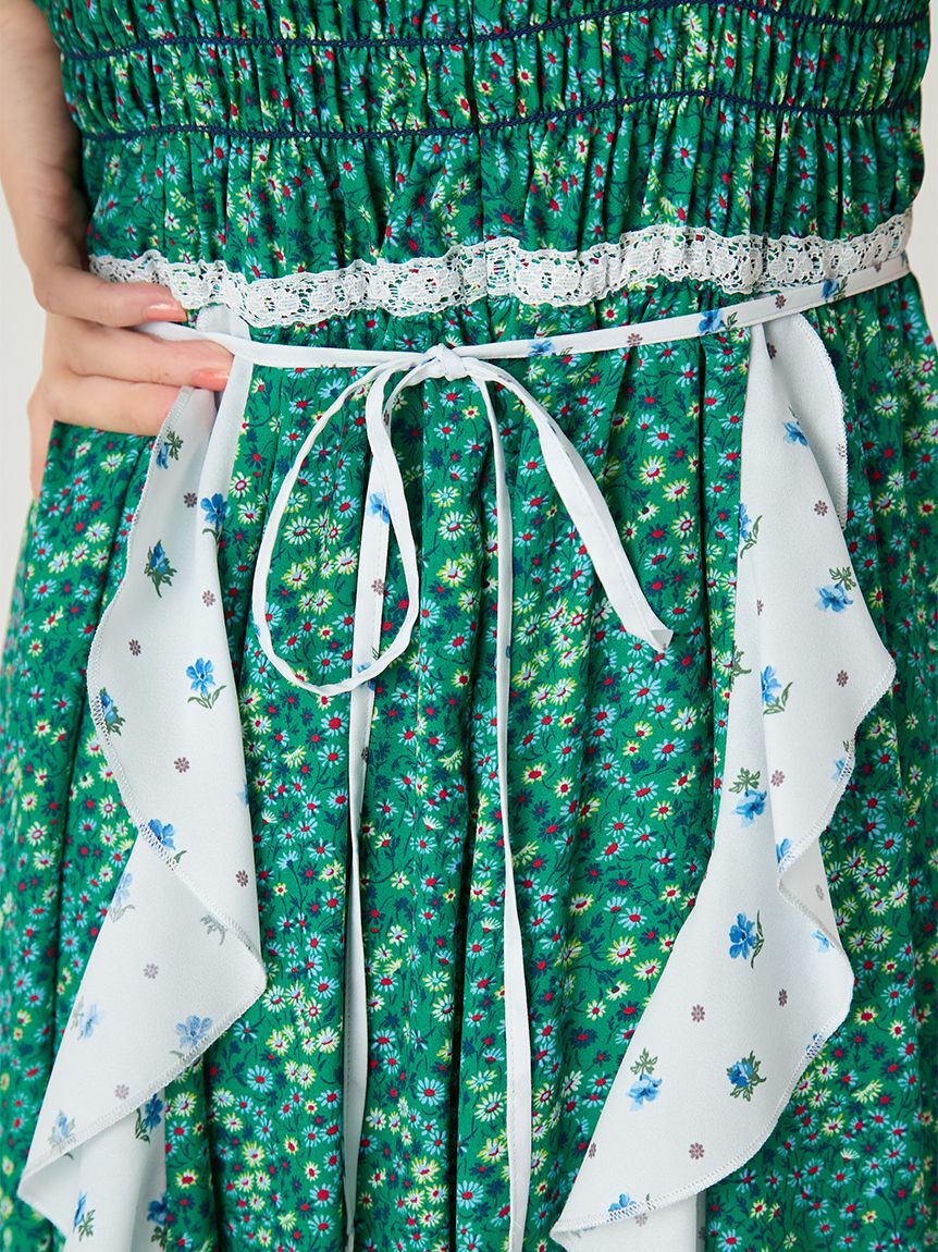 FRAY I.D「【FRAY I.D MADE WITH LIBERTY FABRIC】ラッフルキャミソールドレス」|ドレス|