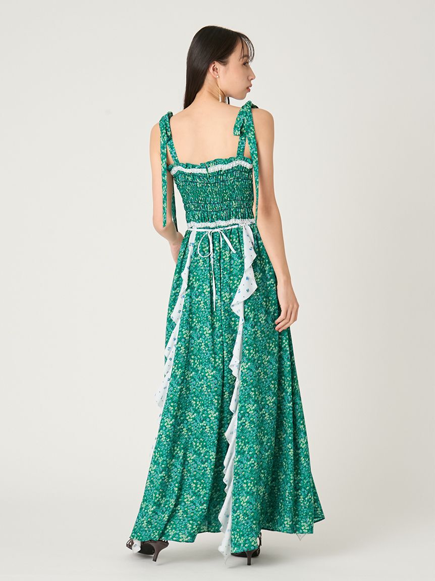 FRAY I.D「【FRAY I.D MADE WITH LIBERTY FABRIC】ラッフルキャミソールドレス」|ドレス|