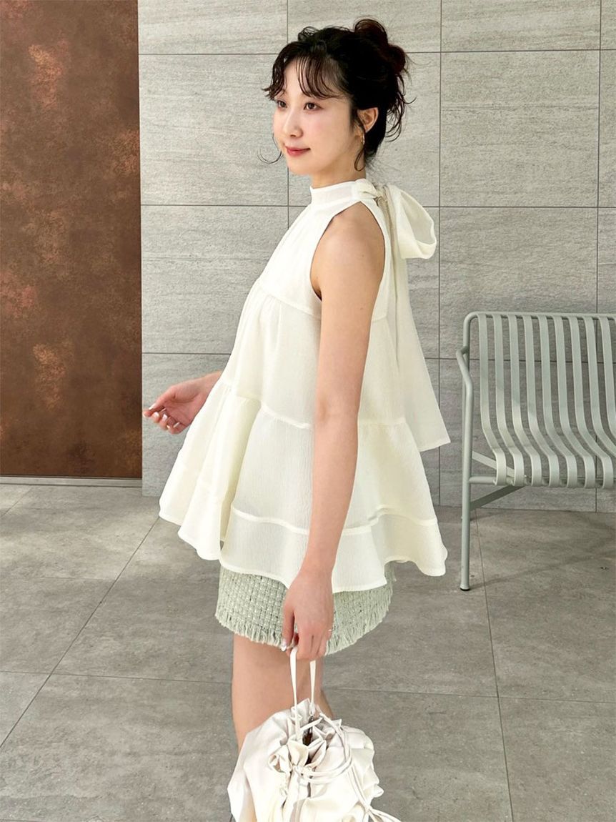 LILY BROWN「【WEB限定カラー】アメスリティアードブラウス」|シャツ・ブラウス|