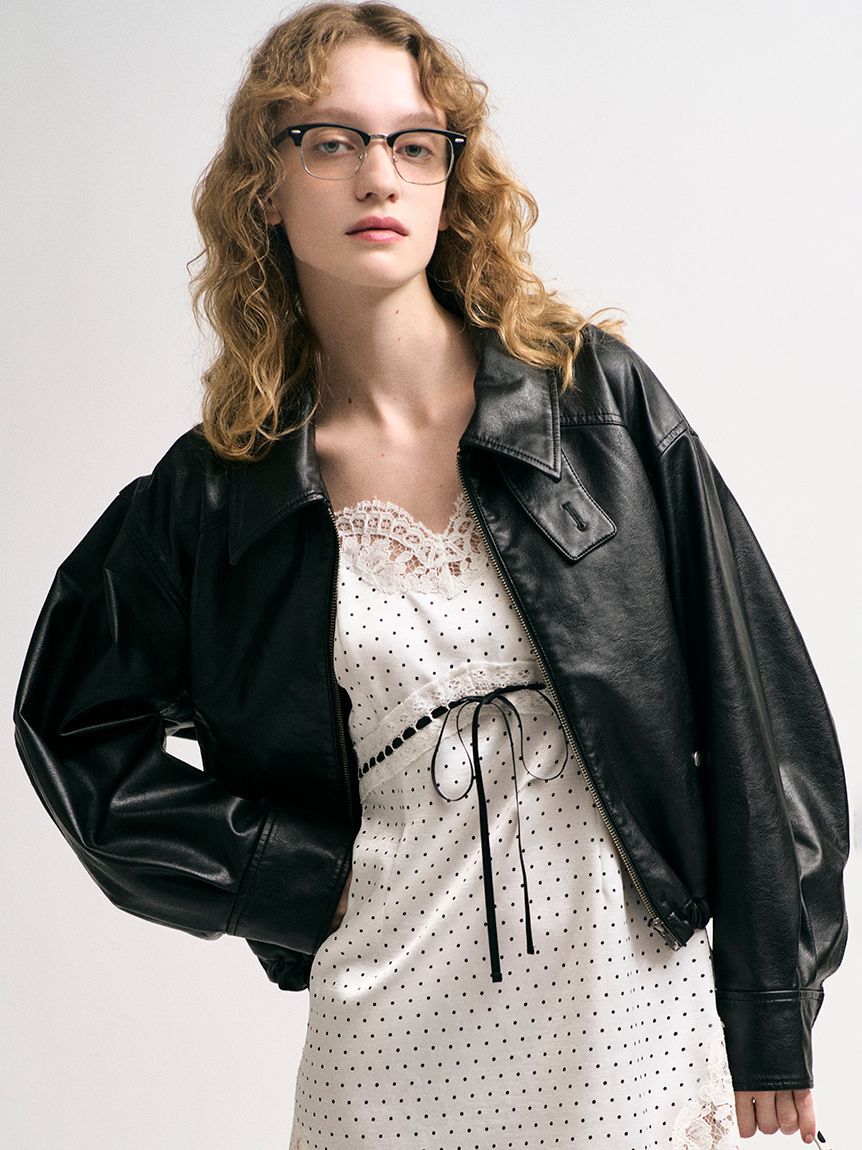 LILY BROWN「バルーンジップブルゾン」|ブルゾン・スタジャン|