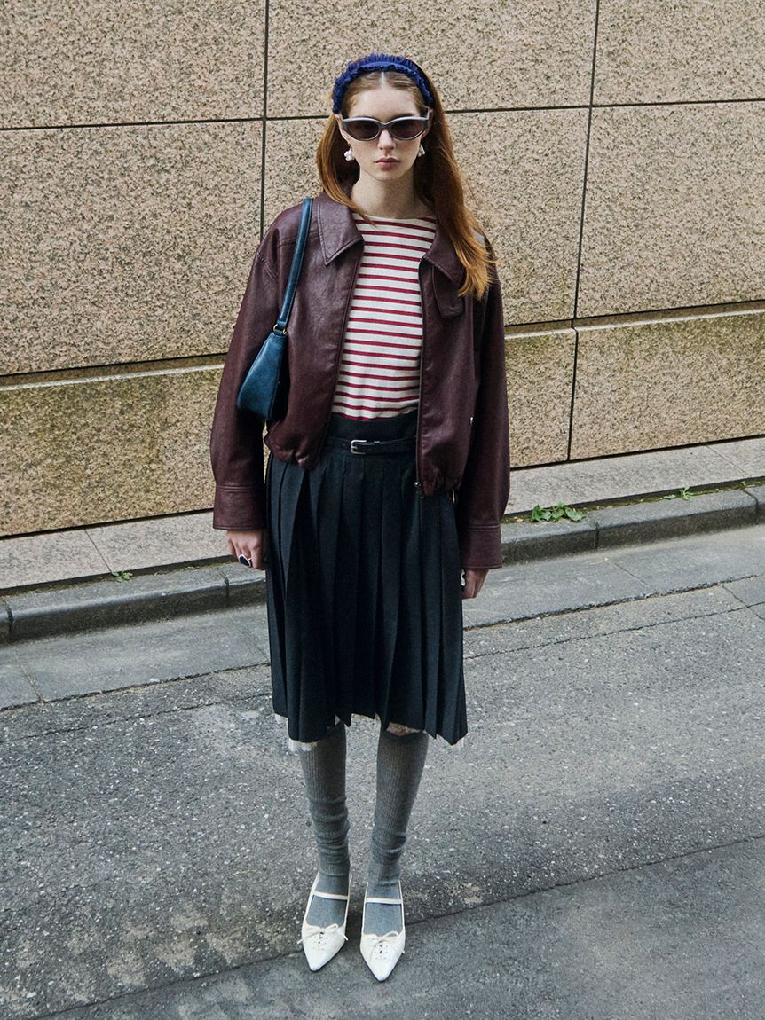 LILY BROWN「バルーンジップブルゾン」|ブルゾン・スタジャン|