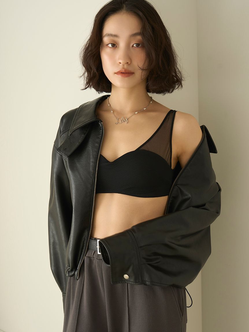 LILY BROWN「バルーンジップブルゾン」|ブルゾン・スタジャン|