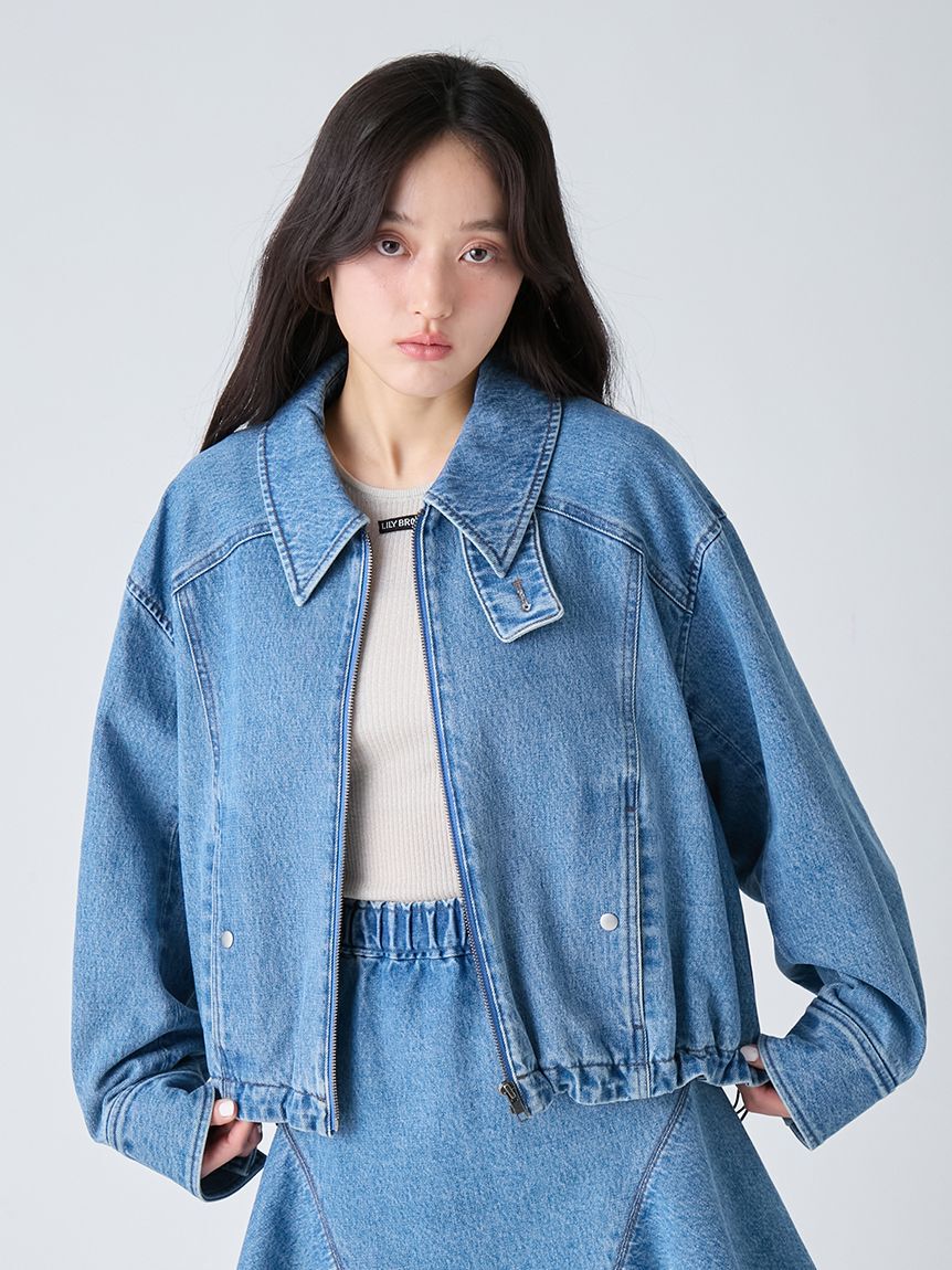 LILY BROWN「バルーンジップブルゾン」|ブルゾン・スタジャン|