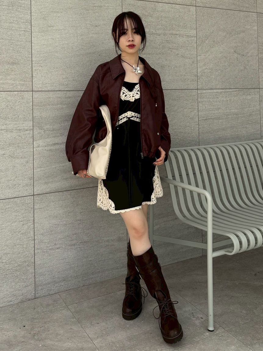 LILY BROWN「バルーンジップブルゾン」|ブルゾン・スタジャン|