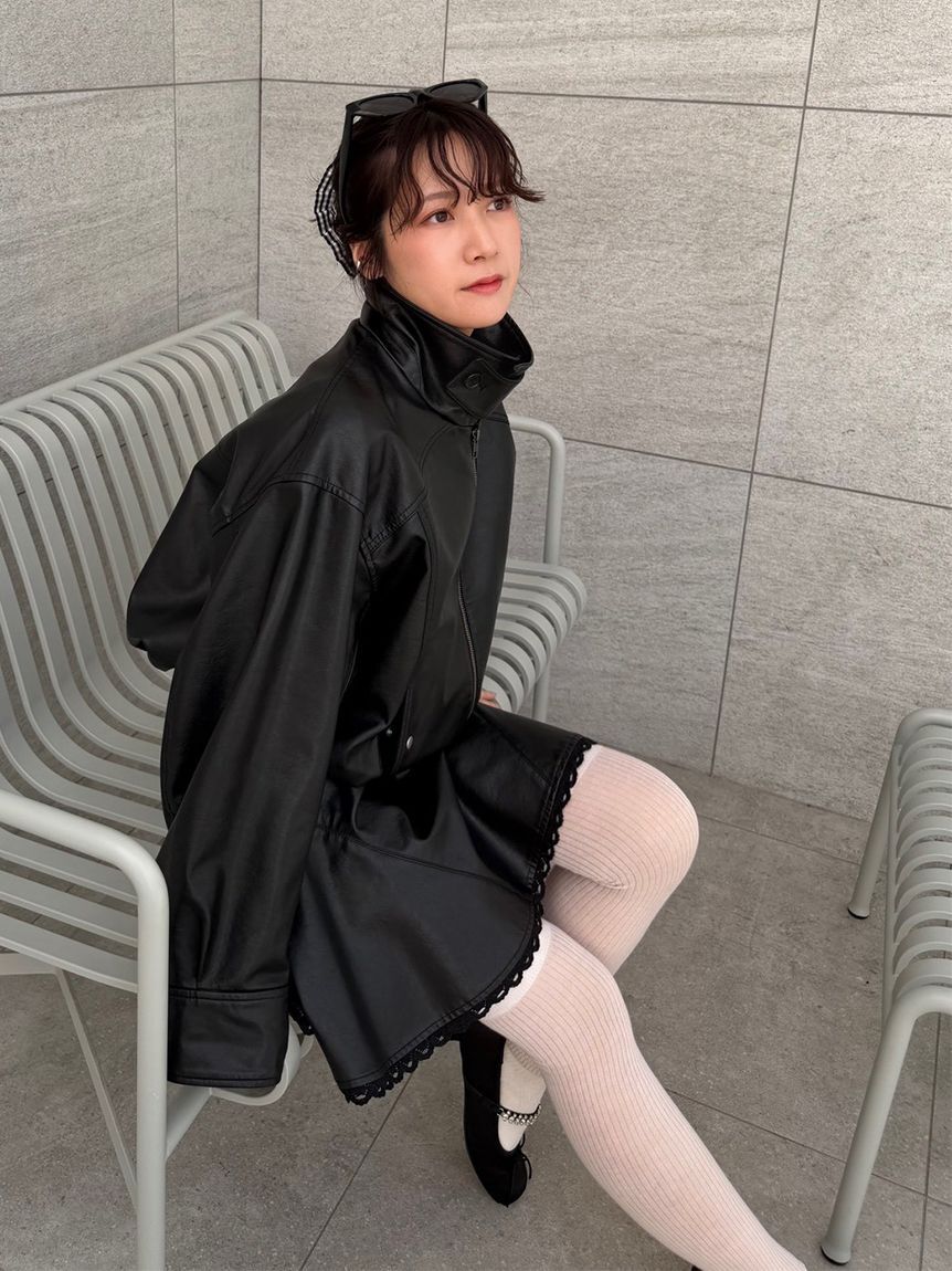 LILY BROWN「バルーンジップブルゾン」|ブルゾン・スタジャン|